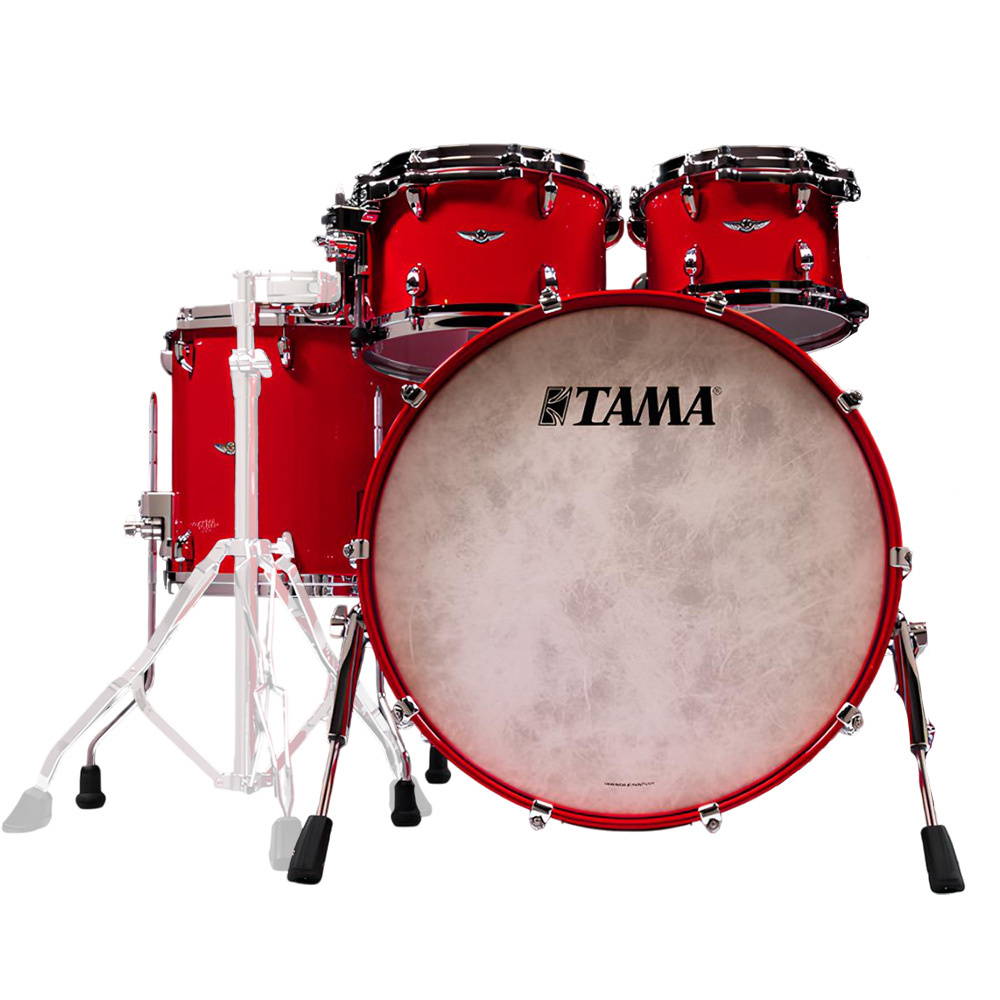 TAMA TW42RZS-SDR STAR Walnut Solid Candy Red 4 Parça (22B/10T/12T