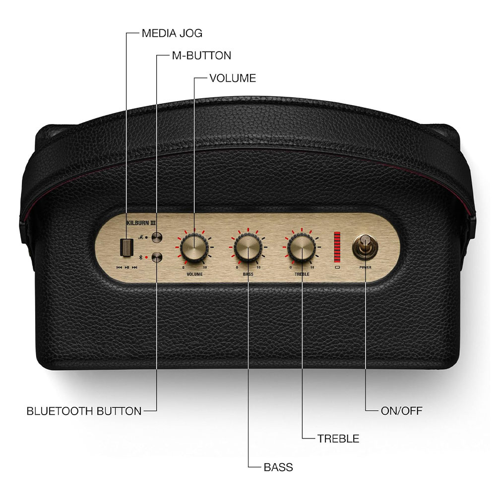 MARSHALL Kilburn III BT Siyah Bluetooth Hoparlör Fiyatı MARSHALL Kilburn III BT Siyah Bluetooth Hoparlör Fiyatı