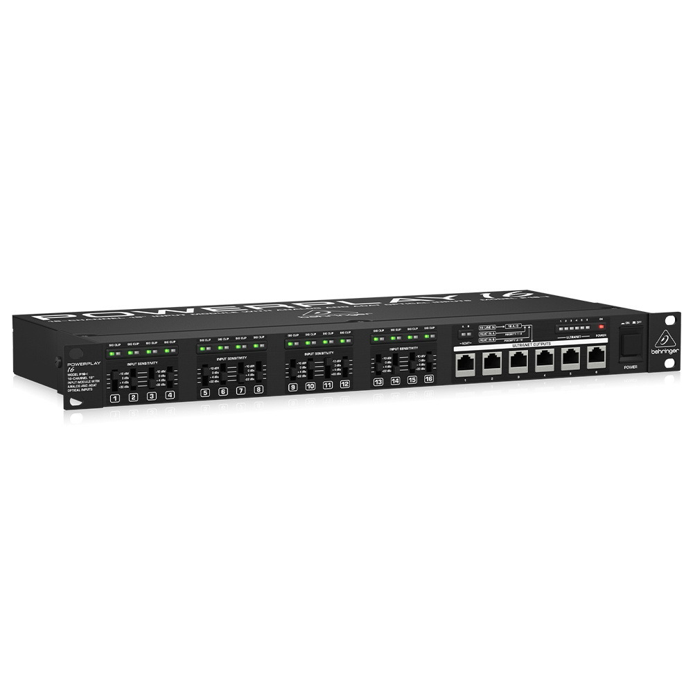 BEHRINGER POWERPLAY P16-I - Analog ve ADAT Optik Girişli 16-Kanal