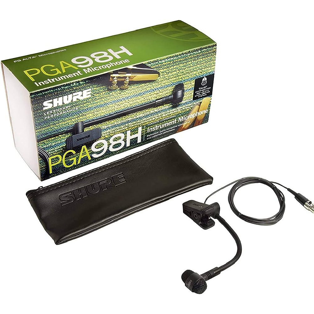 SHURE PGA98H コンデンサーマイク Shure PGA98H-XLR Kıskaçlı Nefesli Mikrofonu ve 15Ft XLR Kablosu
