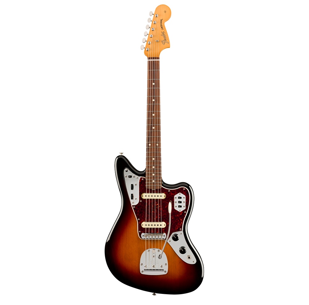 Fender Vintera &#039;60s Jaguar Pau Ferro Klavye 3-Color Sunburst Elektro Gitar