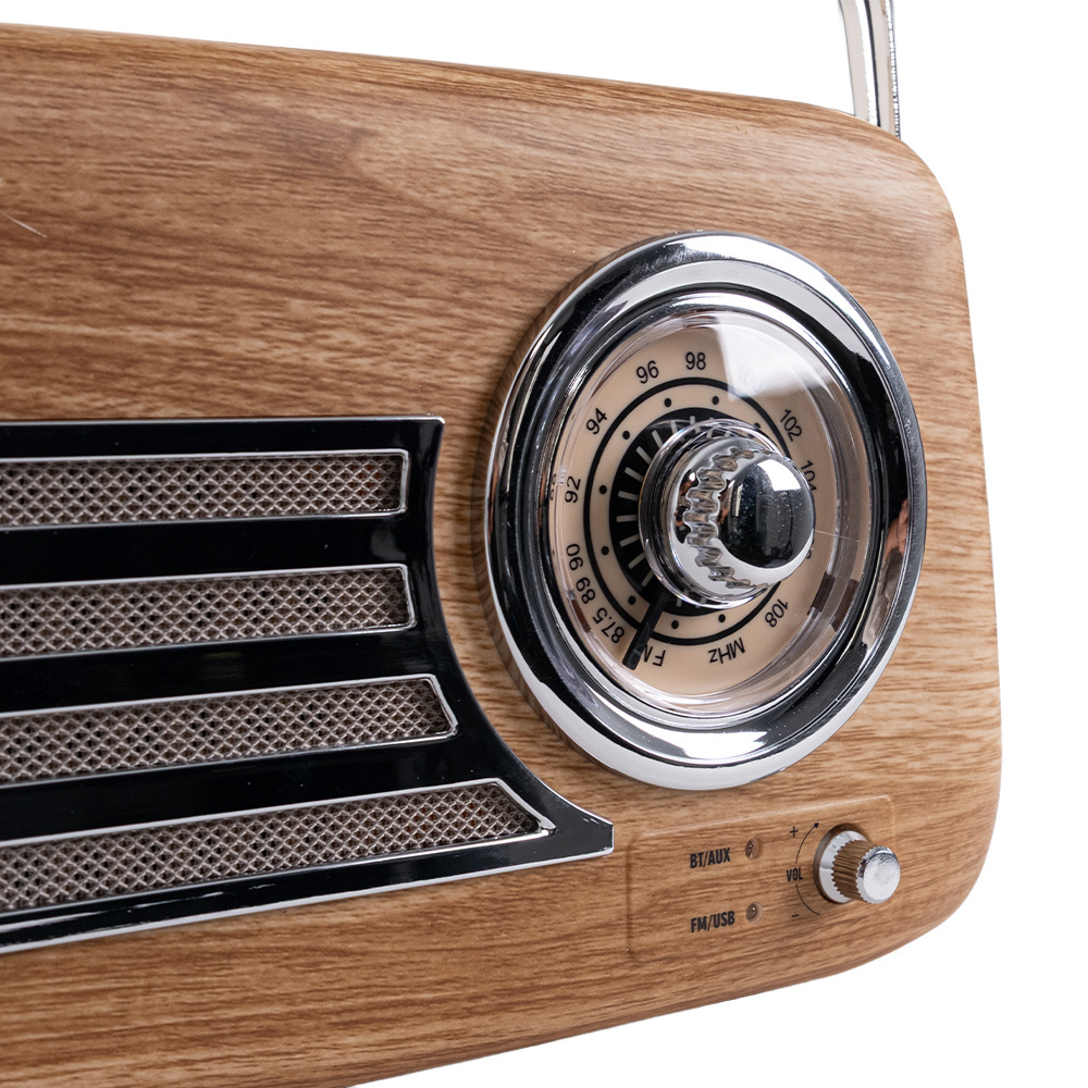 KOZMOS Retro Radyo ve Bluetooth Hoparlör Wooden Fiyatı