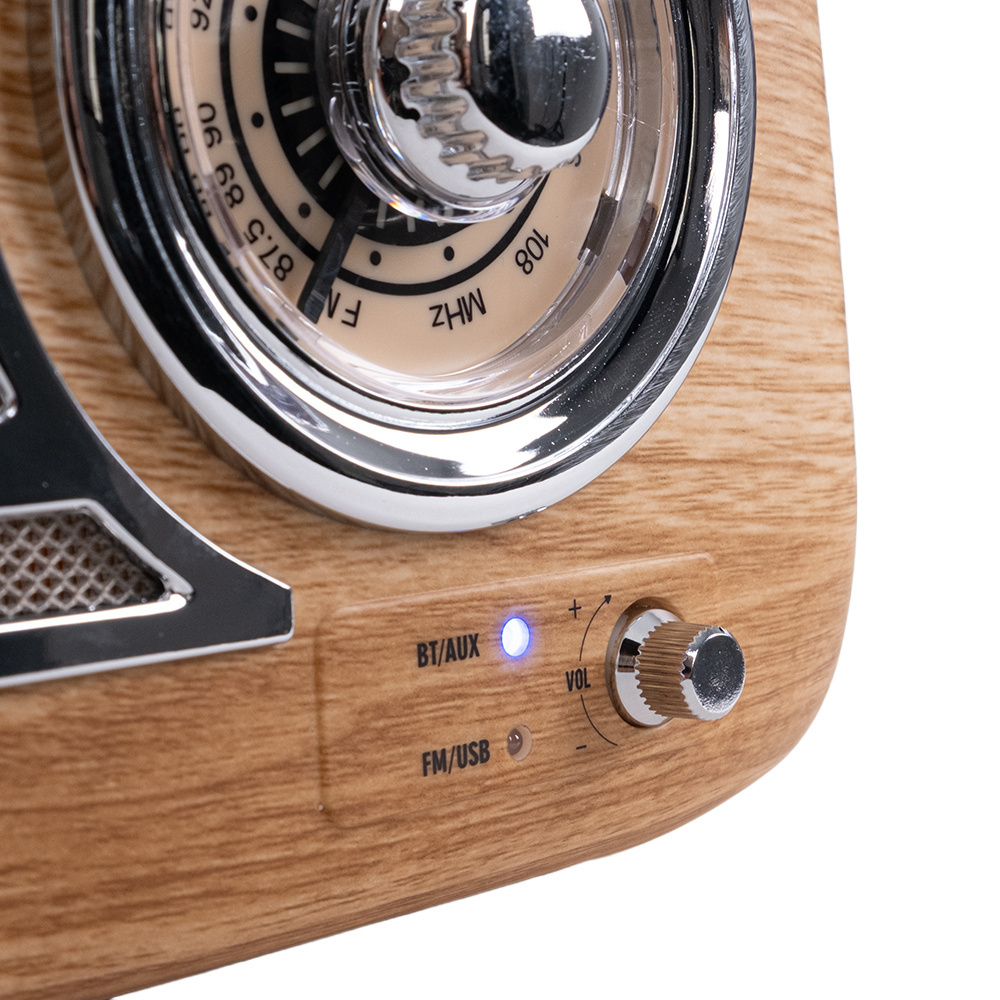 KOZMOS Retro Radyo ve Bluetooth Hoparlör Wooden Fiyatı
