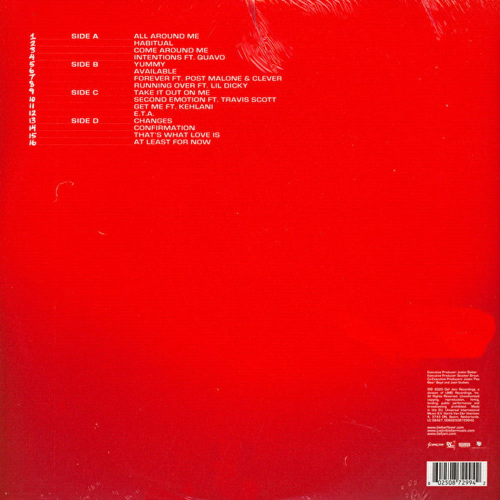 Justin Bieber - CHANGES レコード Justin Bieber – Changes (Red Vinyl) Fiyatı, Özellikleri | ZUHAL