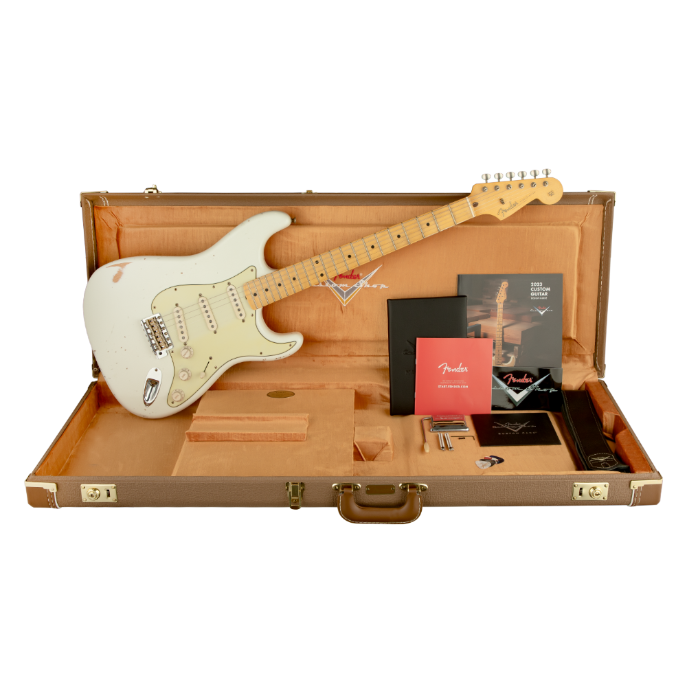 Fender stratocaster custom shop sales olympic white