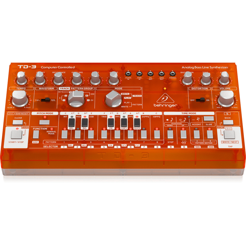 BEHRINGER TD-3-TG Analog Bass Line Synthesizer (Turuncu) Fiyatı