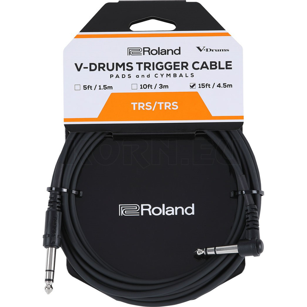 Roland トリガーケーブル クリア 16本 ③ ROLAND PCS-15-TRA V-Drums 15ft (4.5m) Stereo Trigger Kablosu