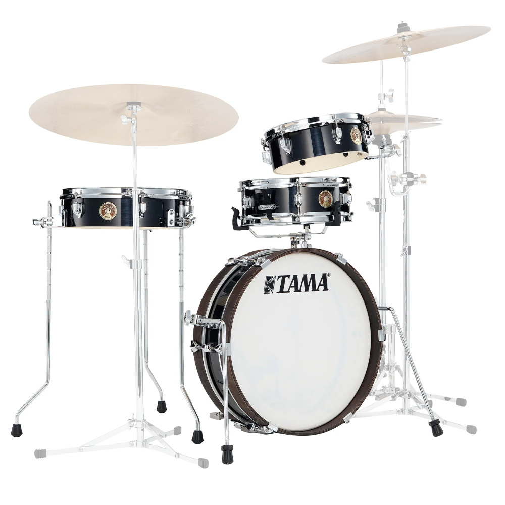 TAMA LJK48P-HBK Club-JAM Pancake Hairline Black 4 Parça (18B/10T