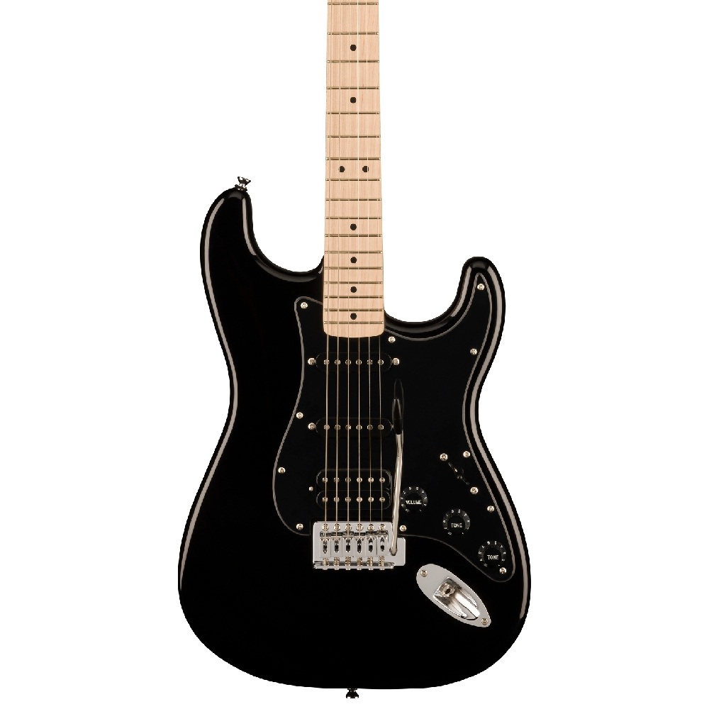 Squier stratocaster hss black sale