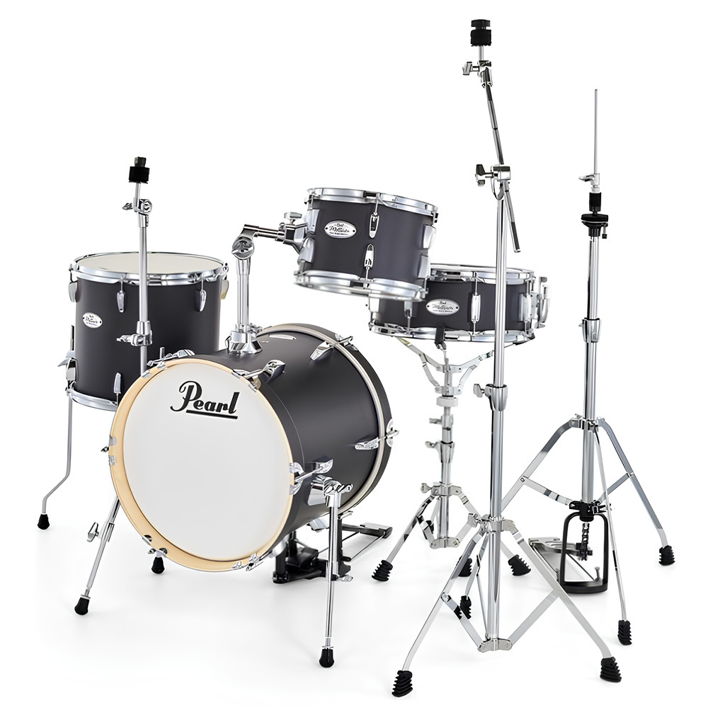 PEARL MT564/C-D752 Midtown Serisi Matte Black 4 Parça (16B/10T/13F