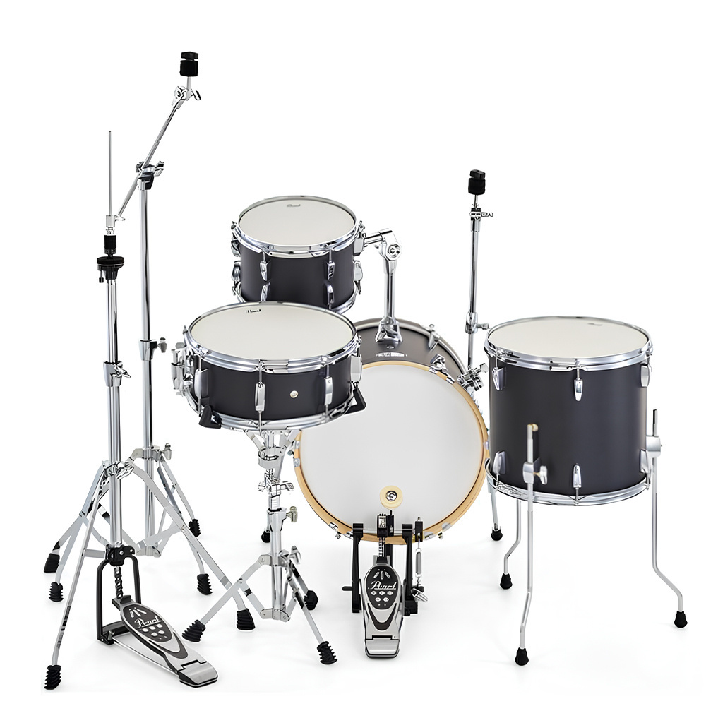 PEARL MT564/C-D752 Midtown Serisi Matte Black 4 Parça (16B/10T/13F