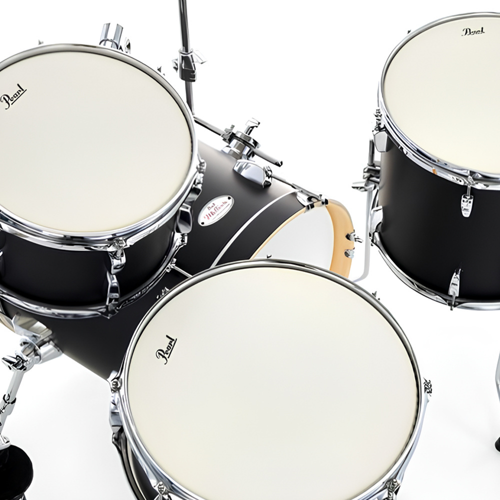 PEARL MT564/C-D752 Midtown Serisi Matte Black 4 Parça (16B/10T/13F