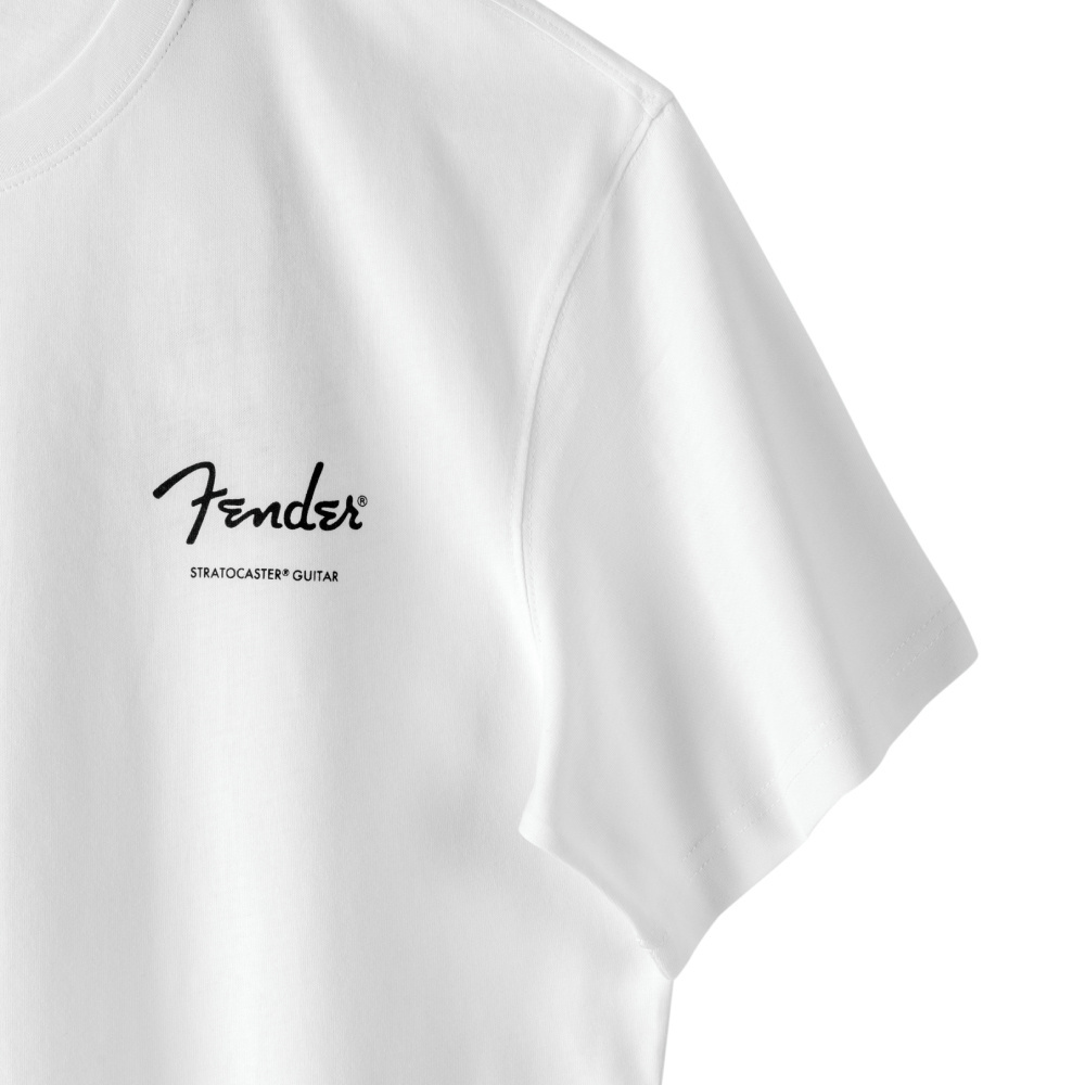 FENDER® Stratocaster Technical Drawing Beyaz T-Shirt Fiyatı