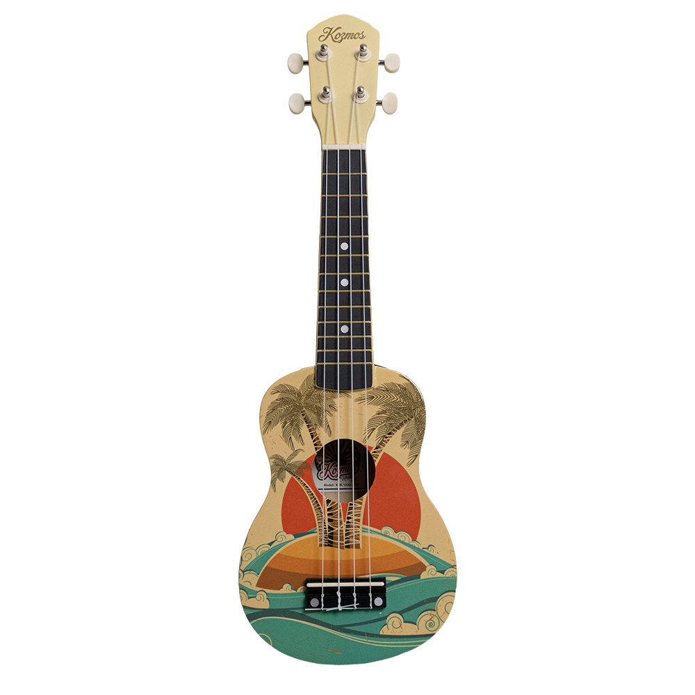 KOZMOS KUK-103D-ALH Ada Desenli Soprano Ukulele Fiyatı