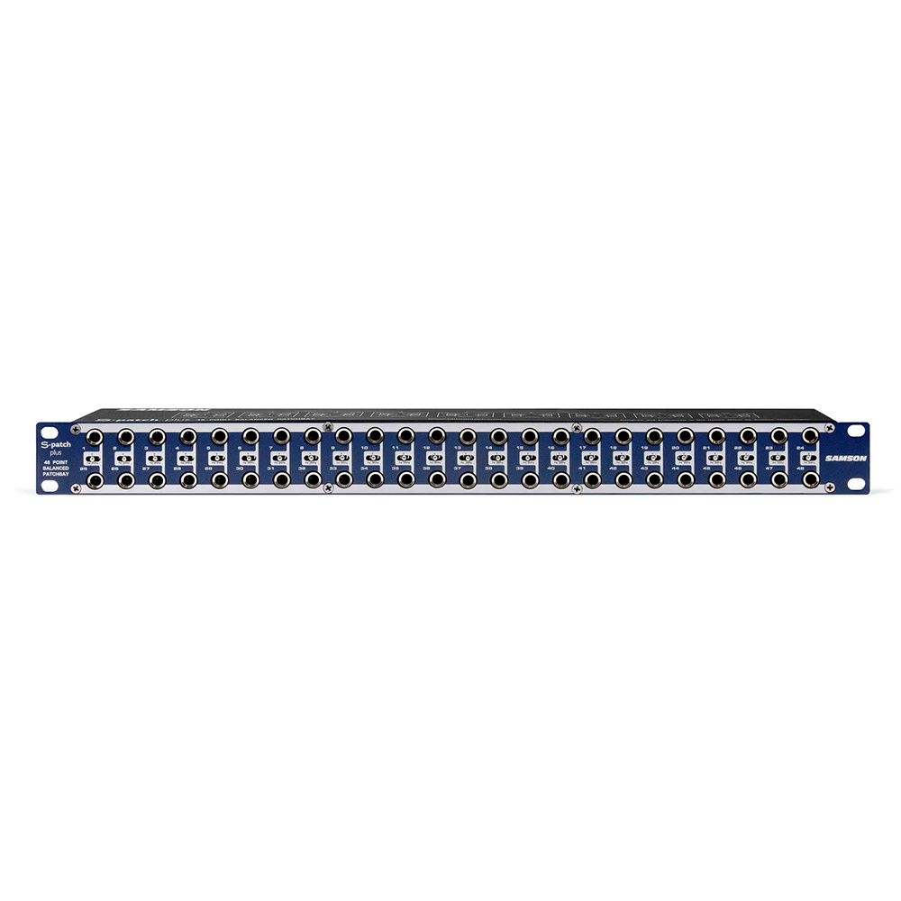 SAMSON S-PATCH+ 48ポイント パッチベイ 新品同様 SAMSON SA-SPATCHPLUS 48-Point Balanced Patchbay Fiyatı