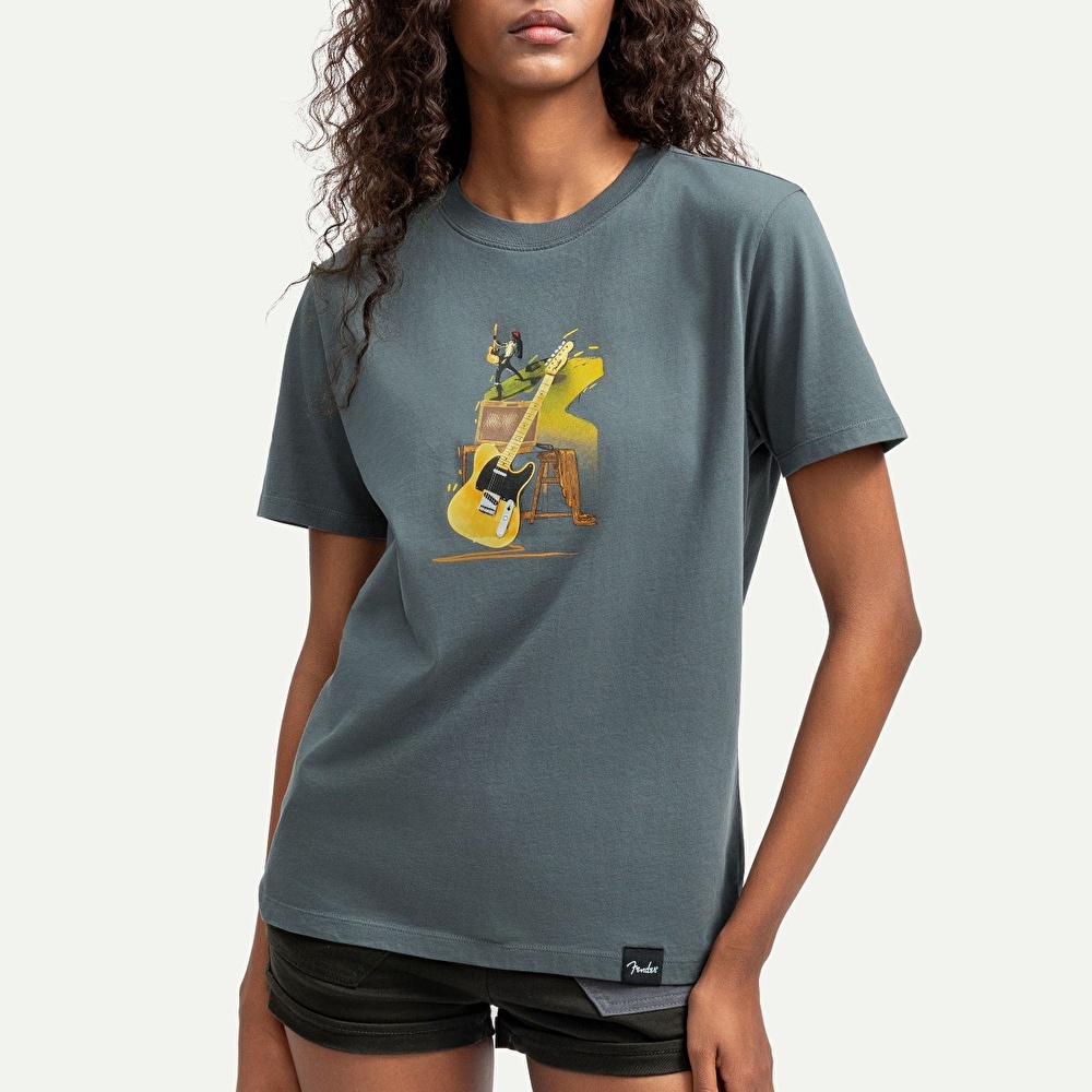 GWSN THE FIRST ARTIST BOOK & Tシャツセット KAFT X FENDER X ZUHAL Uprising - Storm - Tasarım T-Shirt - Unisex