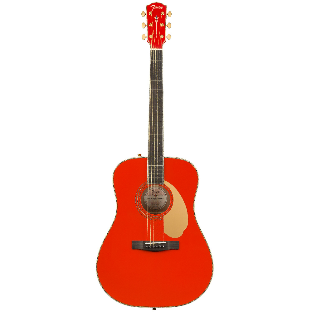 Fender Limited Edition PM-1E Fiesta Red Akustik Gitar