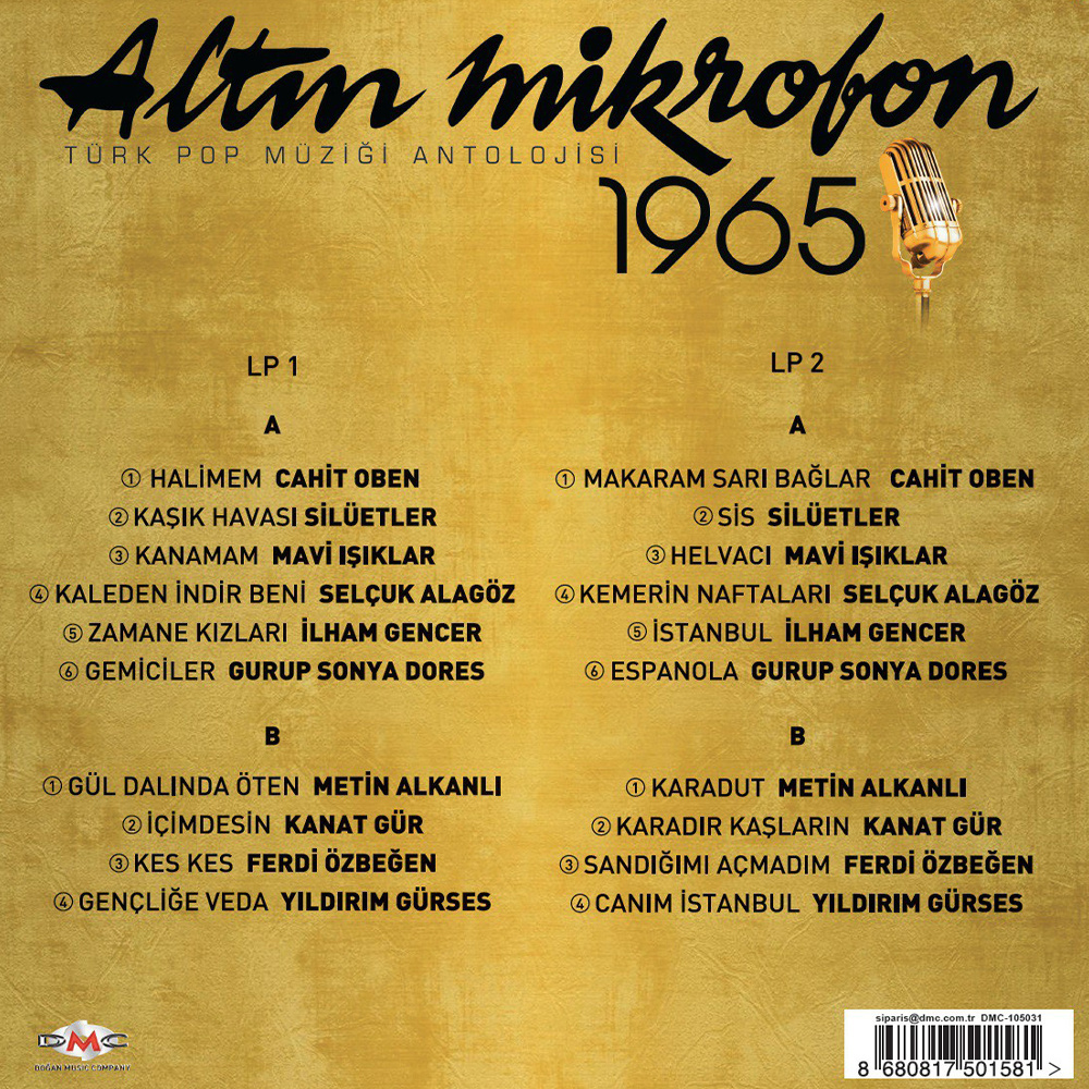 Various Artists – Altın Mikrofon 1965 Fiyatı, Özellikleri | ZUHAL