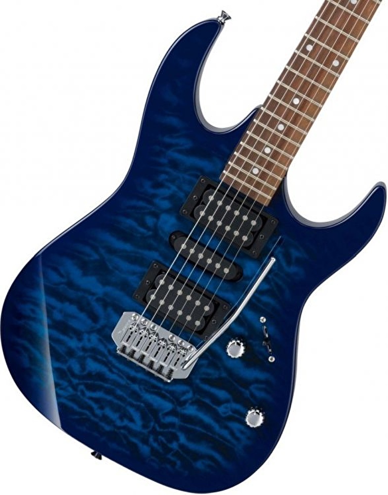 IBANEZ GRX70QA-TBB Transparent Blue Burst Elektro Gitar Fiyatı