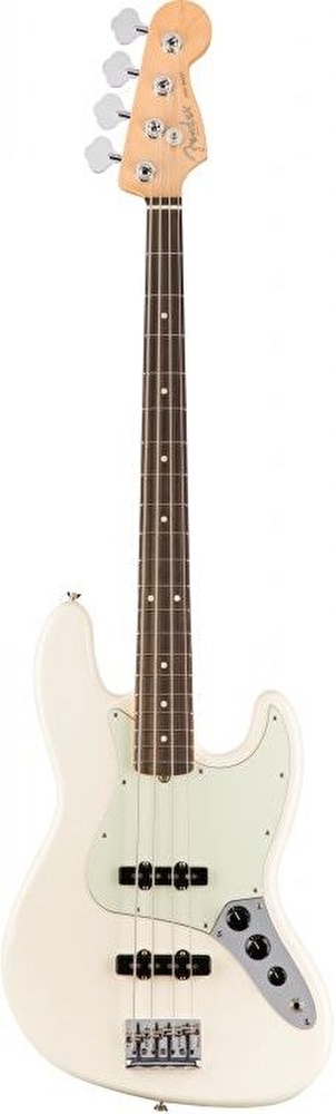 Fender American Pro Jazz Bass Gülağacı Klavye Olympic White Bas Gitar