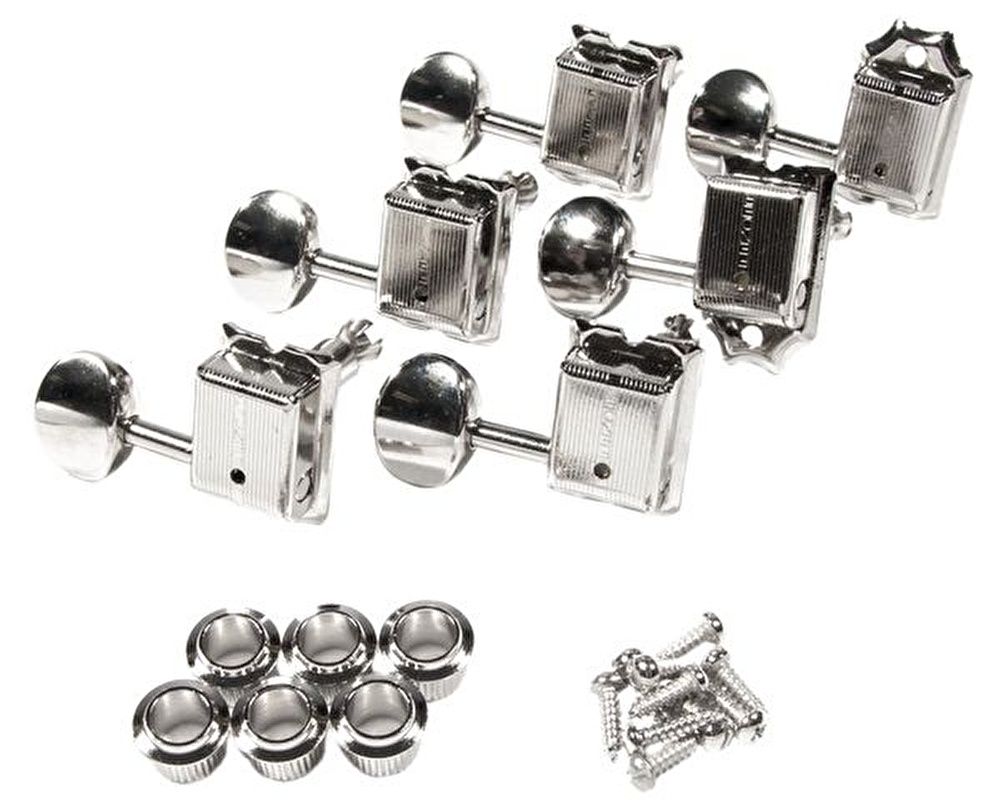 Fender Pure Vintage Guitar Tuning Machines J Nickel/Chrome Set of