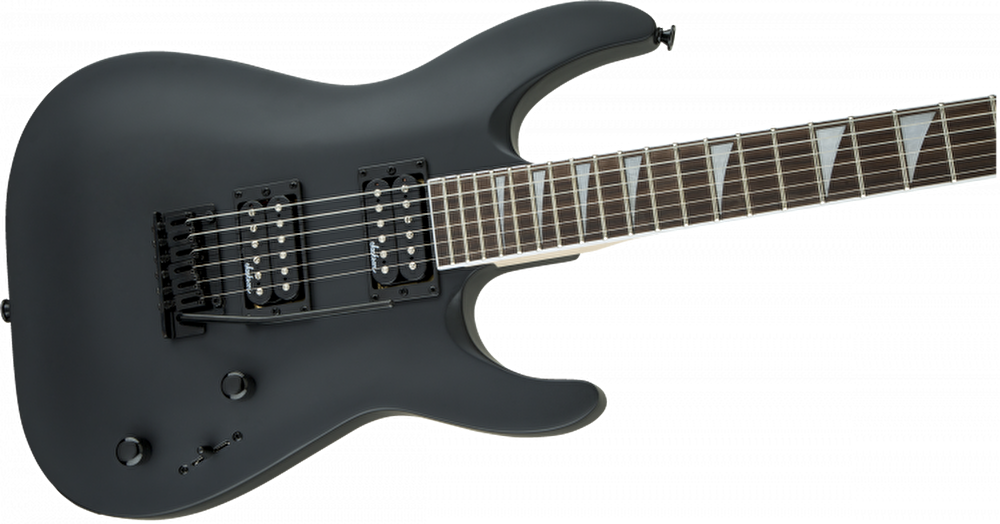 Jackson JS22 Dinky Arch Top 2 Point Tremolo Amaranth Klavye Satin Black Elektro Gitar
