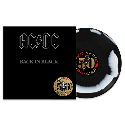 AC/DC - Back in Black (50th Anniversary - Black & White Swirl Vinyl)