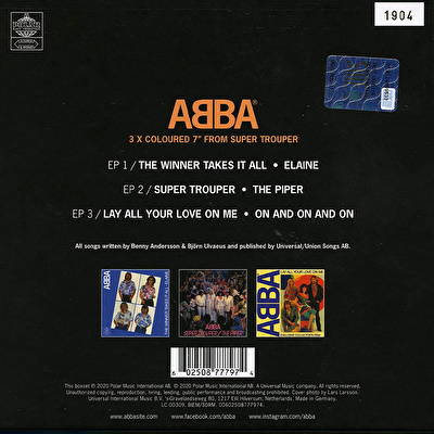 ABBA – Super Trouper - The Singles (7” Renkli Plak, Boxset)