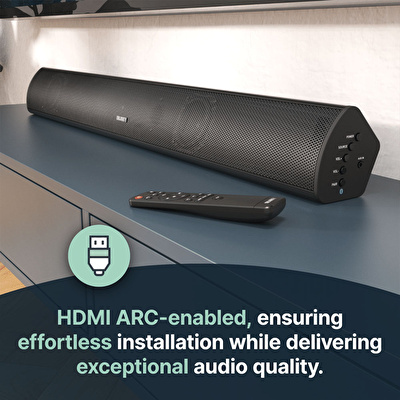 MAJORITY Teton Plus Soundbar ve Subwoofer (BT, AUX, HDMI, ARC, USB)