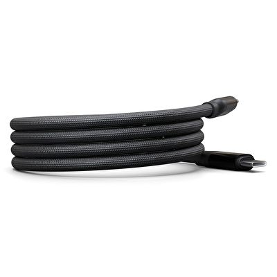 TRUEBO MagneticEasy Dayanıklı Şarj ve Veri Kablosu - Siyah