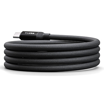 TRUEBO MagneticEasy Dayanıklı Şarj ve Veri Kablosu - Siyah