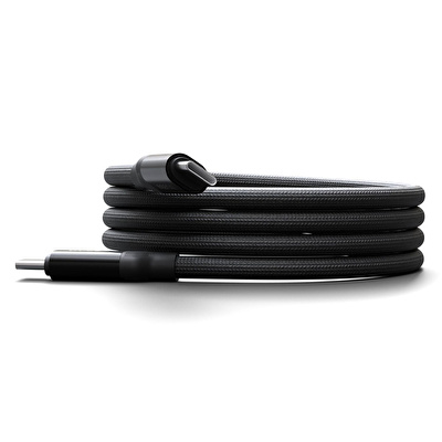 TRUEBO MagneticEasy Dayanıklı Şarj ve Veri Kablosu - Siyah