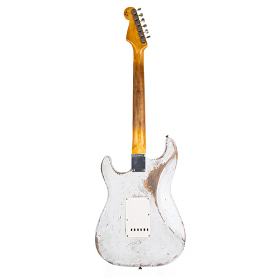 Fender Custom Shop Masterbuilt Greg Fessler 1962 Stratocaster Relic Olympic White Elektro Gitar