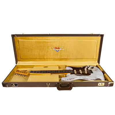 Fender Custom Shop Masterbuilt Greg Fessler 1962 Stratocaster Relic Olympic White Elektro Gitar