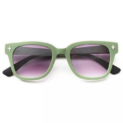OKKIA Giovanni Siyah Lens Unisex Güneş Gözlüğü Yeşil Siyah