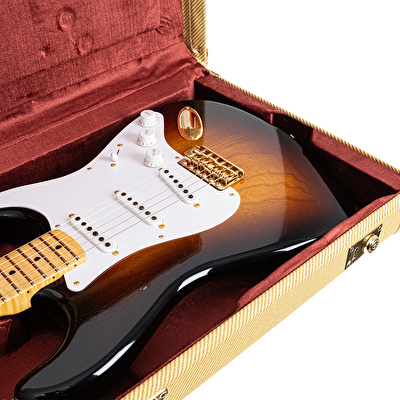 Fender Custom Shop Masterbuilt Limited Edition 70th Anniversary 1954 Stratocaster Closet Classic 2 Ton Sunburst Elektro Gitar