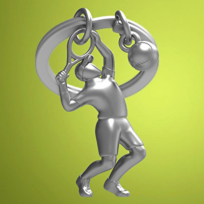 METALMORPHOSE Tenis Anahtarlık