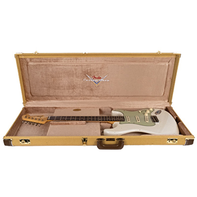 Fender Custom Shop Limited Edition 1959 Special Stratocaster Journeyman Relic Aged Olympic White Elektro Gitar