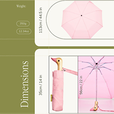 ORIGINAL DUCKHEAD Duck Kompakt Şemsiye - Pembe