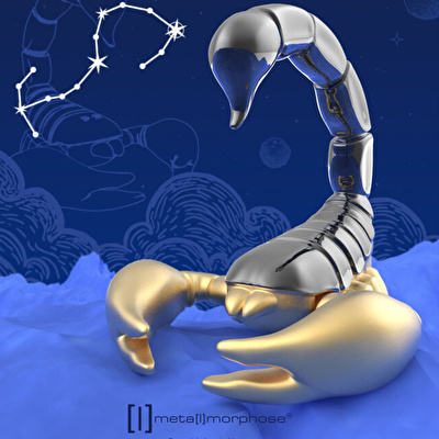 METALMORPHOSE Burç Koleksiyonu Akrep Anahtarlık / Çanta