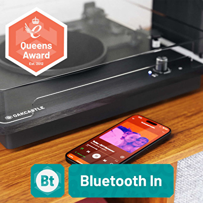 OAKCASTLE TT200 Hoparlörlü Bluetooth Pikap/Plakçalar