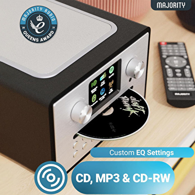 MAJORITY Homerton-2 Radyo Bluetooth Hoparlör Siyah (Wifi)