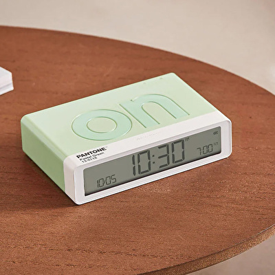 LEXON x Pantone Flip Klasik Şarj Edilebilir Alarm Saat Mint