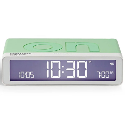 LEXON x Pantone Flip Klasik Şarj Edilebilir Alarm Saat Mint