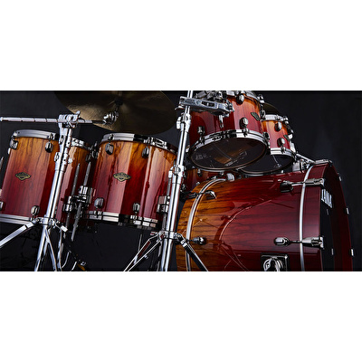 TAMA WBS52RZBBS-VBF Starclassic Walnut/Birch Vermilion Bosse Fonce Fade 5 Parça (22B/10T/12T/14F/16F) Akustik Davul Seti