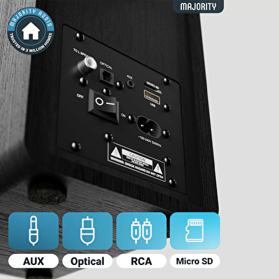 MAJORITY D40x Raf Tipi Hoparlör (BT, USB, AUX, RCA)