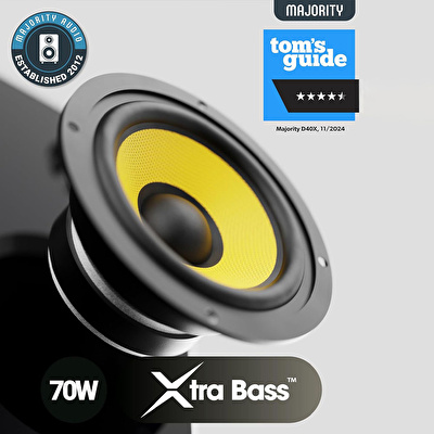 MAJORITY D40x Raf Tipi Hoparlör (BT, USB, AUX, RCA)