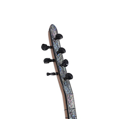 Maun Ağacı Gövde Sedef Klavye Kısa Sap EQ Sistemli Bağlama