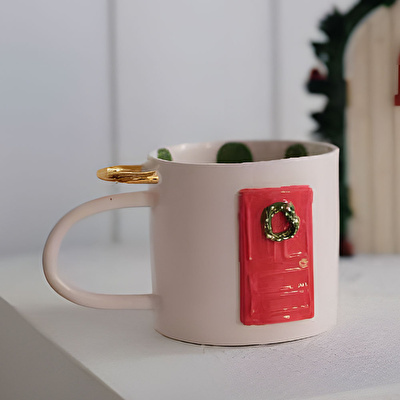 GRİ SERAMİK Christmas Door Mug