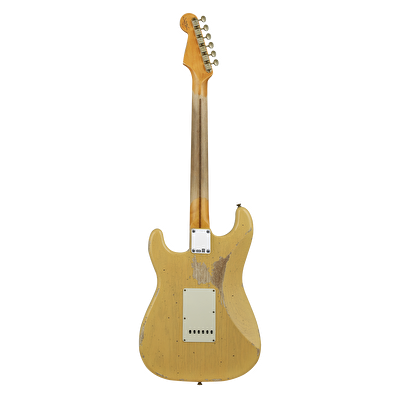 FENDER Custom Shop 1957 Stratocaster Heavy Relic Akçaağaç Klavye Nocaster Blonde Elektro Gitar